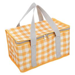 Storage Bags Bag Insulated Cooler Lunchdelivery Thermal Grocery Picnic Tote Pizza Basket Campingcold Portable Insulation GroceriesStorage