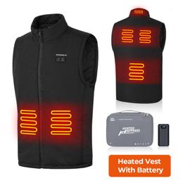 Motorcycle Apparel KEMIMOTO Winter Heated Jacket USB Vest Battery Temperature Adjustable For Skiing Bike Hiking Washable