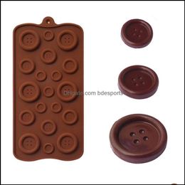 Top Cute Button Shape Sile Mold Jelly Soap Chocolate Mod Diy Baking Cake Decorating Tools Kitchen Accessories Bakeware Drop Delivery 2021 Mo