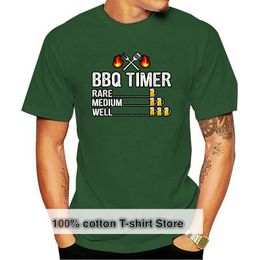 t shirt time Australia - Men's T-Shirts Bbq Timer Barbecue Drinking Grilling Beer Party Time Funny Black T-Shirt S-6Xl Big Tall Tee ShirtMen's
