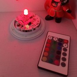 Table Lamps 85mm 90mm 1RGB IP54 Direct Charge 24 Keys IR Remote Control RGB LED Light Source For Christmas Decor 10pcs/lotTable TableTable