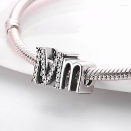 Other Plata Charms Of Ley 925 Sterling Silver The Letter M Beaded Fit Original Bracelet Ladies DIY JewelryOther OtherOther Toby22