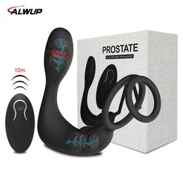 Male Prostate Massager 9 Speeds Motor Vibrators sexy Toys for Men Masturbator Anal Butt Plug Goods Products Adults Couples 18