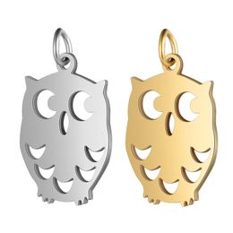 stainless steel Charm Necklaces Pendants owl animal hanging drop jewel men's and women's Charms jewelry