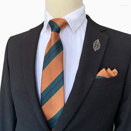 Bow Ties Linbaiway Fashion Skinny Tie And Handkerchief Set For Women Casual Neck Men Handmade Slim Mens Business Gravatas Donn22