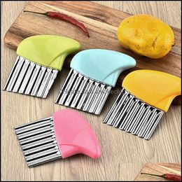 Fruit Vegetable Tools Kitchen Kitchen Dining Bar Home Garden Wave Onion Potato Slices Crinkle French Fries Salad Corrugated Cutting Chopp