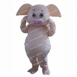 Halloween Pig Mascot Costume High quality Christmas Fancy Party Dress Cartoon Character Suit Carnival Unisex Adults Outfit