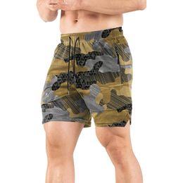 Men's Shorts Mens Sports Fitness And Running Lightweight Mesh Breathable Speed Camouflage Pants With Girl Jelly SandalMen's