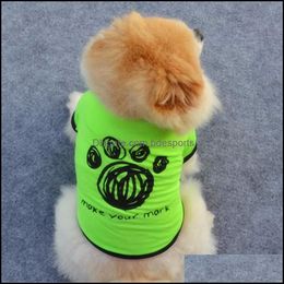 Dog Apparel Supplies Pet Home Garden All Seasons Vest Shirts Clothing Puppy Cat Cotton Vests T-Shirt Coat Clothes For Small Dogs Costumes