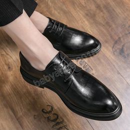 Leather Shoes Men Formal Suit Shoes for Men Office Oxford Dress Shoes Italian Style