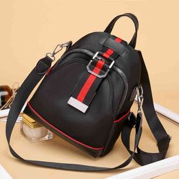 Oxford cloth backpack women's new version versatile small backpack large capacity canvas travel bag Purses_DBP7