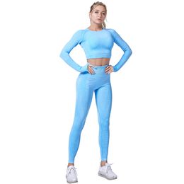 gym leggings wholesalers UK - Energy Seamless Yoga Set Women Workout Set Sportswear Fitness Clothes For Women Clothing Gym Leggings Sport Suit