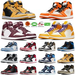 -Chaussures de basket-ball Royal Toe Electro Orange Women Men 1 1s Black Blanc Sneakers Cactus Military Blue Sports Lucky Green Trainers Taille US 5.5-12