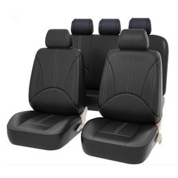 Car Seat Covers Set Universal Leather Protector Front And Back Mats Interior Accessories Four Seasons Cushion