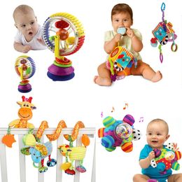 Soft Baby Toys 012 Months music Crib Stroller Hanging Spiral kids sensory Educational Toy For born babies rattles Bed Bell 220531