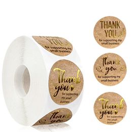 Gift Wrap Thank You For Supporting My Small Business Stickers 500 Labels Per Roll Wrapping Decoration Self-adhesive Labe LGift