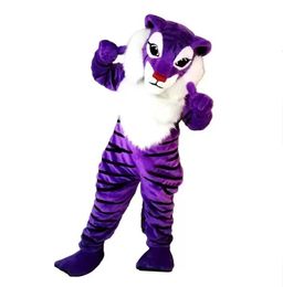 urple tiger Mascot Costume Halloween Christmas Fancy Party Dress Cartoon Character Suit Carnival Unisex Suit Carnival Character Party Theme Clothing