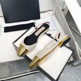 AAAAA + sandali a fondo piatto in tela con griglia arcobaleno con pantofole firmate di lusso in scatola moda pantofola estiva bianca nera di qualità originale taglia grande 35-41 888984