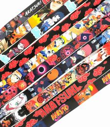 Cell Phone Straps & Charms 100pcs Japan Anime cartoon neck Lanyard PDA Key ID Holder Badge long strap wholesale for boy girl 2022 #31