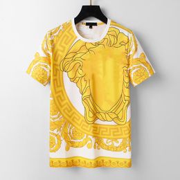 T-Shirt Designer Luxus Herrenbekleidung Sommer Atmungsaktive Lose Menswear Frauen Liebhaber Hip Hop Straße Mode 100% Baumwolle Kurzarm H1