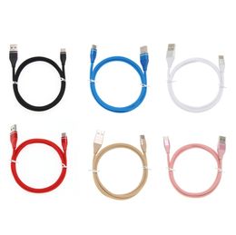 Micro USB Type C Charging Cables 1m 25cm Fast Charger Data Cable For Xiaomi Huawei Samsung Mobile Phone Charge Wire Cord