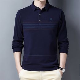 Ymwmhu Autumn Brand Long Sleeve Casual Lapel Polos Shirts Korean Style Fashion Mens Slim Tops Shirt 220408