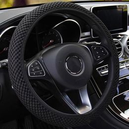 Steering Wheel Covers Car Cover Ice Silk Elastic Protection Fabric Breathable Fits For All Most CarsSteering