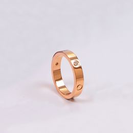 Designer Pearl New High Quality Men's and Women's Love Screw Romantic Ring Classic Luxury Titanium Steel Gold Rose Gold Silver Never Fade Diamond Non Allergy