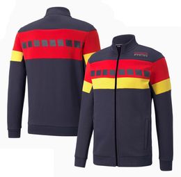 F1 Sweater Long Sleeve Team Zip Sweater Formula 1 Racing Suit Car Workwear