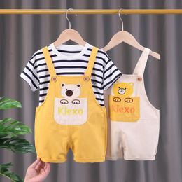 Clothing Sets Born Baby Clothes Set Kids Summer Unisex Short Sleeve T-Shirt Girl And Boy Sportswear ProductClothing