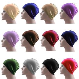 Beanie/Skull Caps Full Cover Inner Muslim Cap Swimming Turban Islamic Head Wear Hat Underscarf Bone Bonnet Turkish Scarves Headcover Oliv22