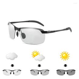 safty glasses NZ - Sunglasses Classic Pochromic Polarized Men Brand Designer Outdoor Driving Safty Sun Glasses Male Goggles UV400Sunglasses