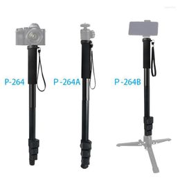 Portable Monopod Compact Lightweight Aluminium Camera Tripod Selfie Stick Extendable 1.5m For DSLR Video Smartphone BallHead Vlog Tripods Log