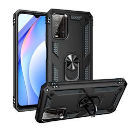 Shockproof Armour Cases for Xiaomi Redmi 9T 9 Power Note 9 4g Poco m3 with TPU Magnetic Metal Ring + PC Back Protective Case