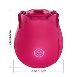 Rose Vibrator Wholesale Clitoral Clitoris Stimulation Sucking Vibrating Suction Sex toys for women