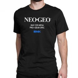 Funny Fatal Fury Neo Geo Startup Screen Tshirt Men Round Collar Cotton T Shirt Short Sleeve Tee for 220616
