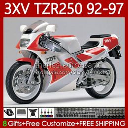 Bodywork For YAMAHA TZR 250 TZR250 R RS RR TZR250RR TZR-250 silvery red 92-97 Body 117No.21 YPVS 3XV TZR250R 92 93 94 95 96 97 TZR250-R 1992 1993 1994 1995 1996 1997 Fairing