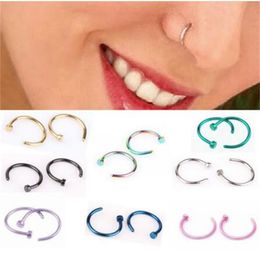 Fake Nose Ring Lip Ring C Clip Lip Piercing Burun Nose Rings Hoop Women Neuspiercing Body Jewellery Earrings Sexuality GC1177