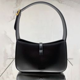 2022 popular handbag brands luxury underarm bag Plain black style girls Designer Totes Internal zip pocket LE 5 À 7 womens Hasp banquet party shoulder bag Wallet