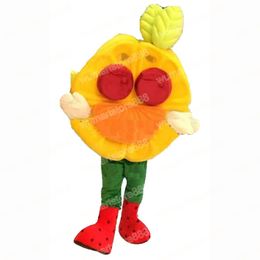 Halloween fruit pie Mascot Costume Top quality Christmas Fancy Party Dress Cartoon Character Suit Carnival Unisex Adults Outfit