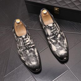 Spring Autumn Business Office Wedding Shoes British Style High Quality Fashion Men Leather Footwear Luxury Designer Pointed Toe Lace-up Driving Walking Loafers