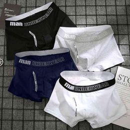 Boxer Mens Underwear Men Cotton Underpants Male Pure Men Panties Shorts Underwear Boxer Shorts Comfortable Cotton Solid Sexy G220419