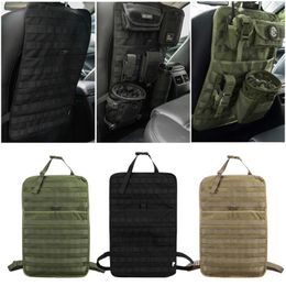 Car Back Seat Organiser Tactical Accessories Army Molle Pouch Storage Bag Military Outdoor Self-driving Hunting Cover W220420