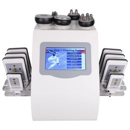 2022 Thermal Laser 6 in 1 Vacuum Laser RF RF 40K Cavi Lipo Slimming Ultrasonic Liposuction Cavitation Machine for Spa