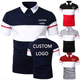 Polo T Shirt Short Sleeved Summer Handsome and Comfortable Trendy Brand Fashion Men 39s Custom 220707
