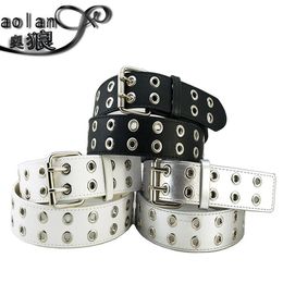 Belts Accessories Adjustable Double Grommet Waist Belt Rock Motorcycle Strap For Jeans CostumeBelts