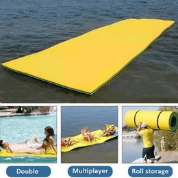 foam pool mat UK - Inflatable Floats & Tubes Tear-Resistant Big Size Floating Pad Summer Outdoor XPE Foam Swimming Pool Mat Water Bed For Sleep Blank283v