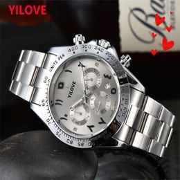 Quartz Imported Movement Watch 40mm High Quality Stainless Steel Men's Clock Sapphire Mirror Waterproof Business Luminous Layer Calendar Wristwatches