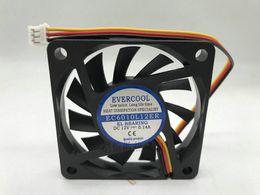 Freight free original evercool FAN ec6010l12er DC12V 0.14a 3-wire silent cooling fan