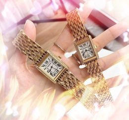 Hottest fashion women womens couple watch 27mmx34mm 24mmx31mm diamonds ring bezel Ladies full fine stainless steel elegant crystal mirror battery wristwatch